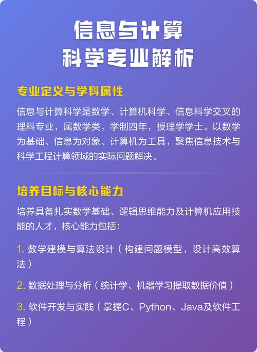 信息与计算科学是数学和计算机深度交叉的领域,本质属于数学类专业